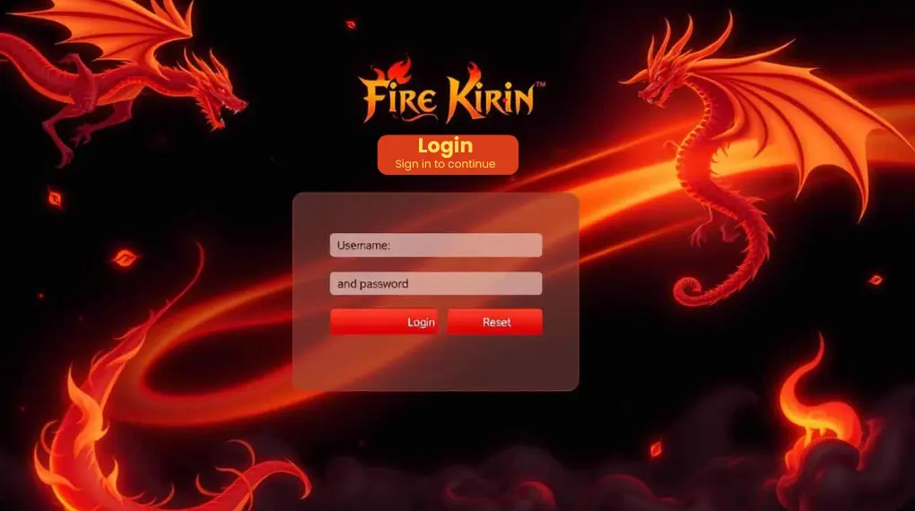 LoginPage_Fire_Kirin