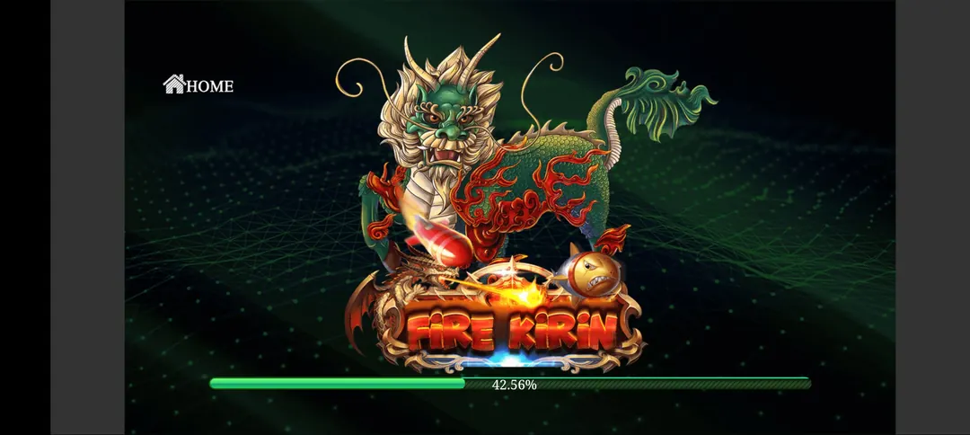 First launch downloads extra game data Fire Kirin app loading screen on first launch