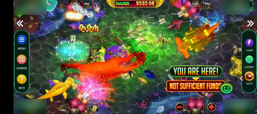 Fire Kirin fish table gameplay in action