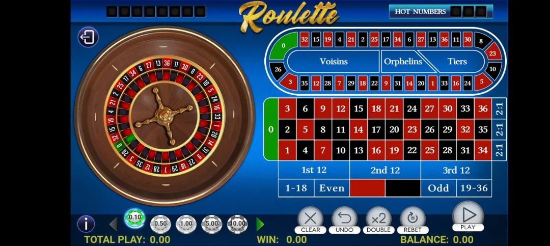 Roulette table game inside the Fire Kirin app